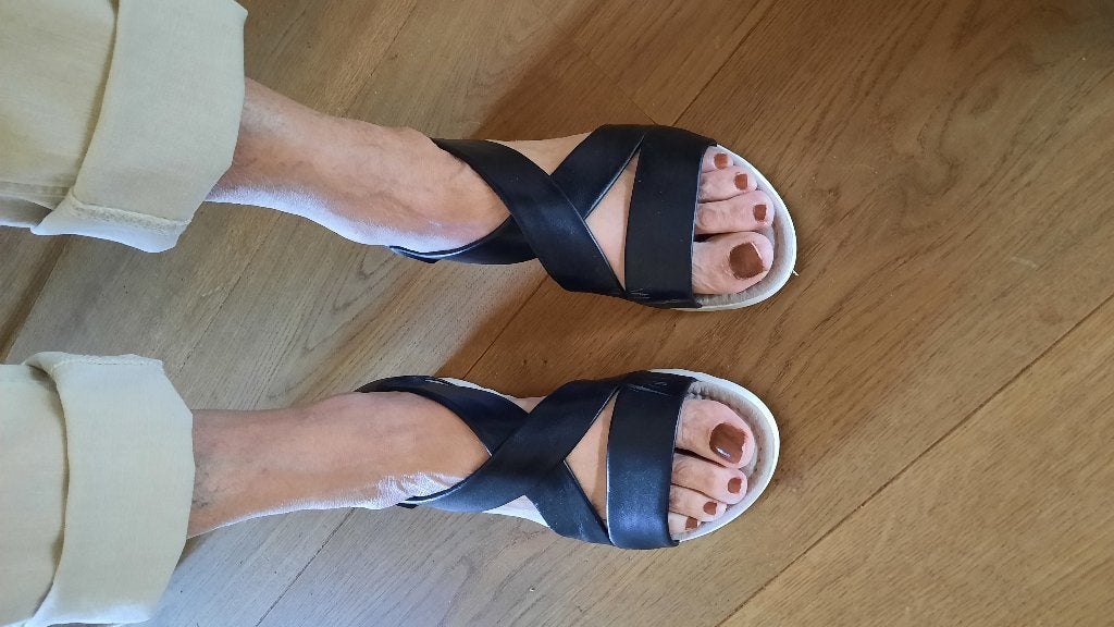 Gabor sandalen maat 7  1/2, Zwart, Gabor, Zo goed als nieuw, Sandalen of Muiltjes