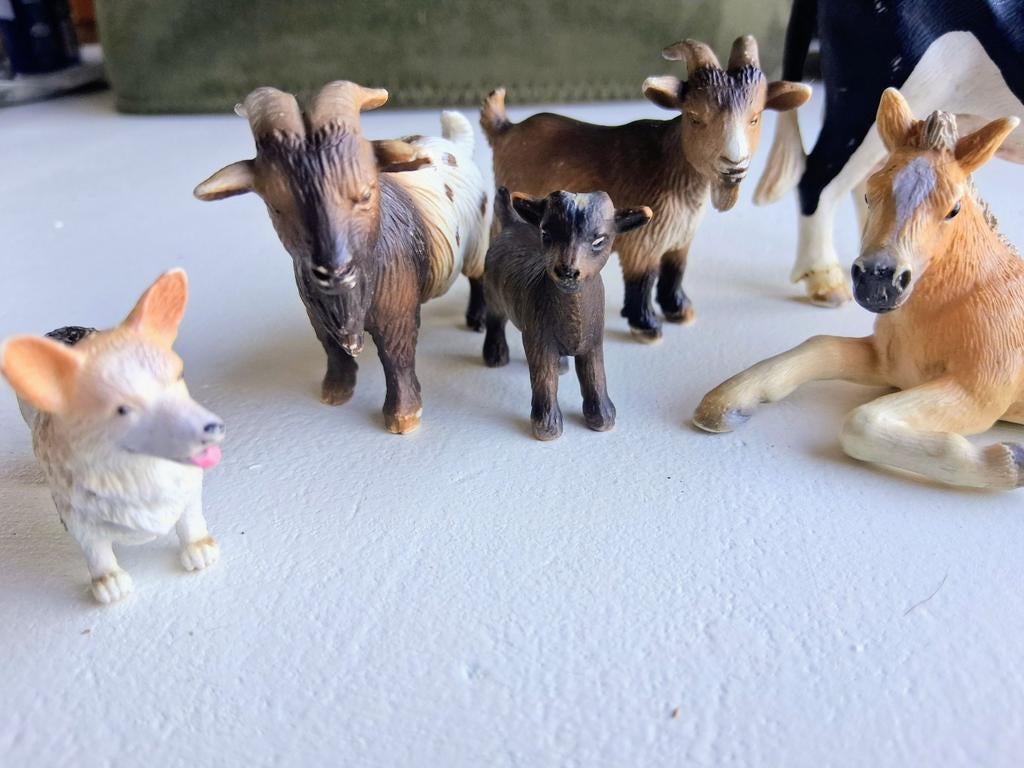 Schleich boerderij dieren, Ophalen of Verzenden, Gebruikt, Boerderijdier, Beeldje of Figuurtje