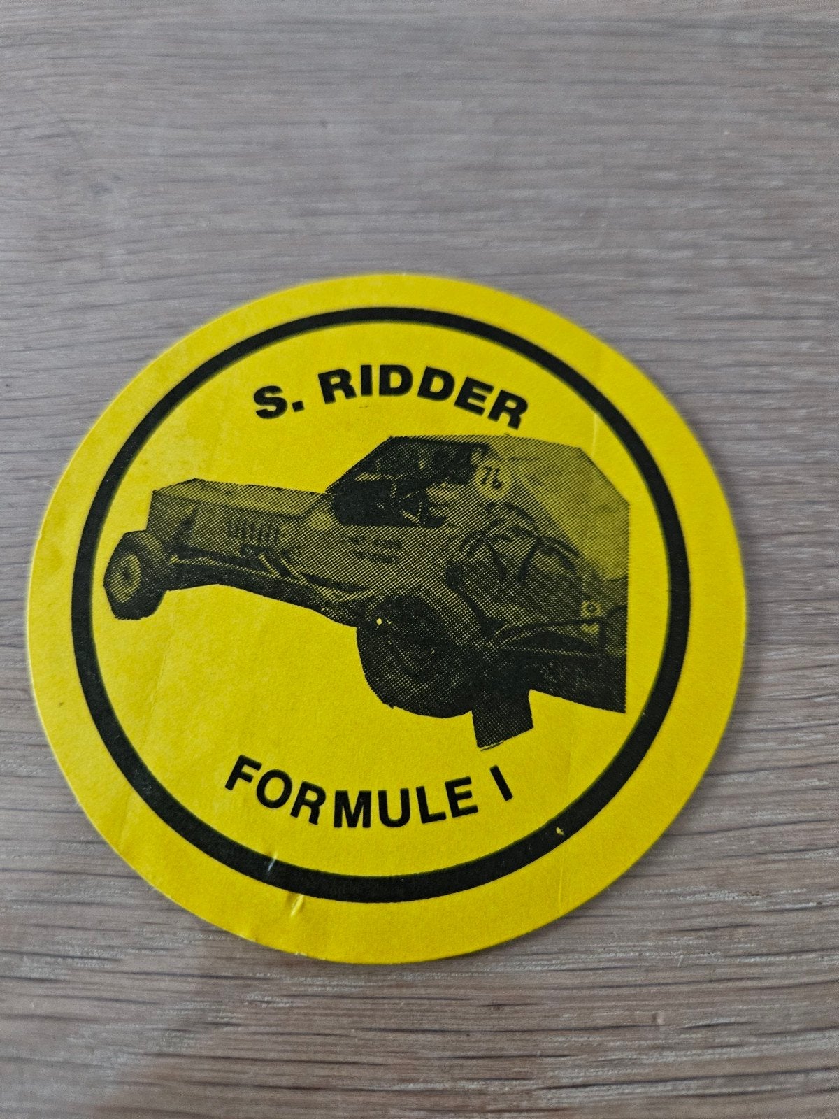 S Ridder Formule 1 sticker, Ophalen of Verzenden, Zo goed als nieuw, Formule 1