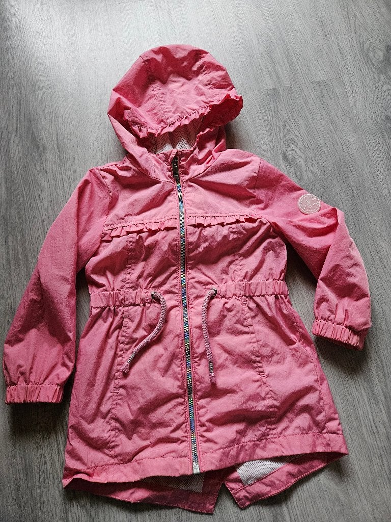 Roze jas met regenboog rits maat 98 in zeer goede staat, C&A, Meisje, Ophalen of Verzenden, Zo goed als nieuw