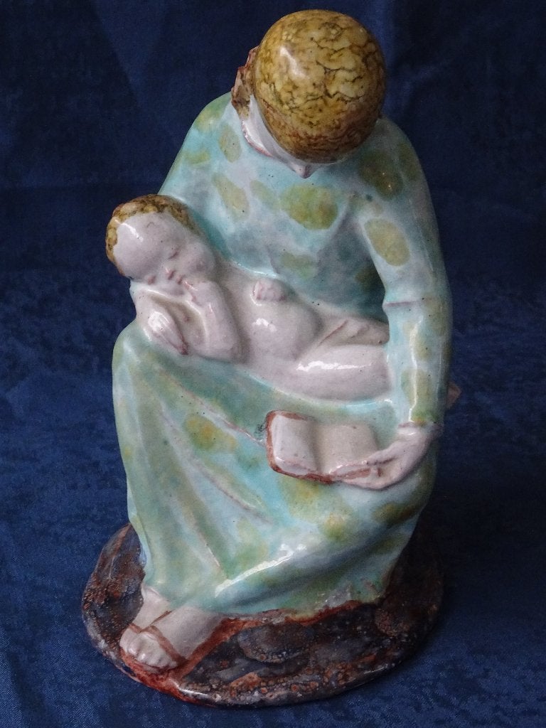Madonna met kind keramiek beeld Gerard Hack beeldhouwer, Antiek en Kunst, Kunst | Beelden en Houtsnijwerken, Handgemaakt, Ophalen of Verzenden