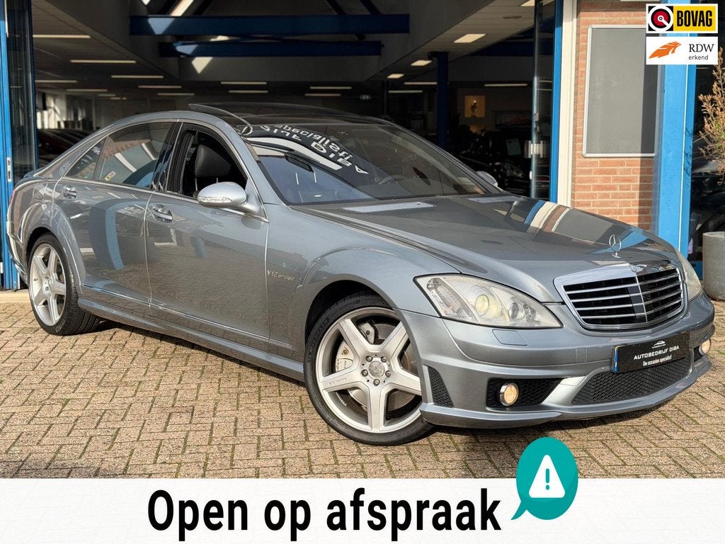 Mercedes-Benz S-klasse AMG 65 Lang V12 2007 YOUNTIMER NAP!, Auto's, Mercedes-Benz, Automaat, Achterwielaandrijving, Gebruikt, Zwart