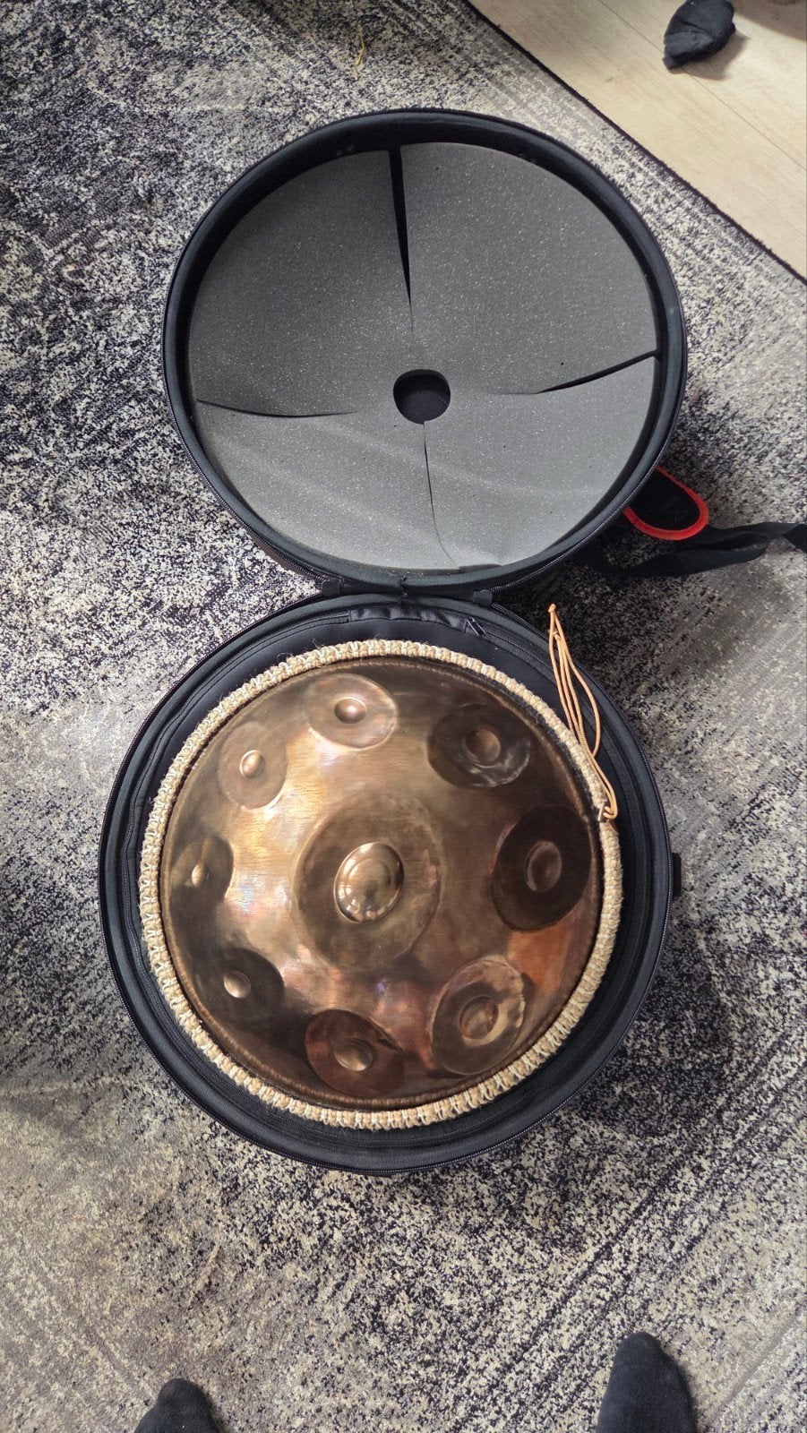 Mini Handpan met Travel Hardcase, Muziek en Instrumenten, Overige Muziek en Instrumenten, Ophalen of Verzenden, Zo goed als nieuw