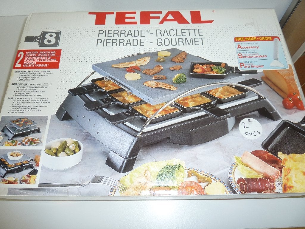 Tefal – Raclette set, Witgoed en Apparatuur, Ophalen of Verzenden, Zo goed als nieuw, 8 personen of meer