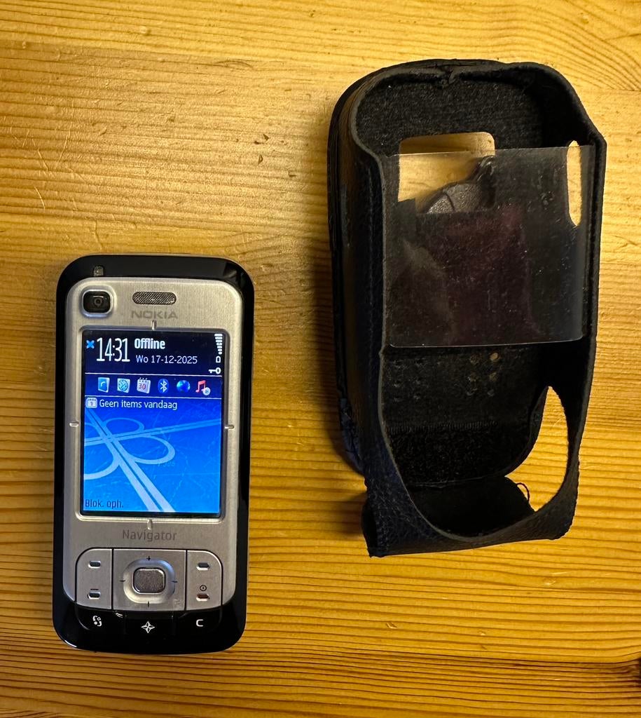 Nokia 6110 Navigator mobiele telefoon met hoesje, Ophalen of Verzenden, Gebruikt, Geen camera, Zwart