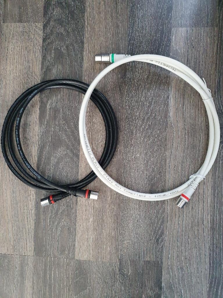 2x f connector kabel coax, Ophalen of Verzenden, Nieuw, Minder dan 2 meter, Coaxiale kabel