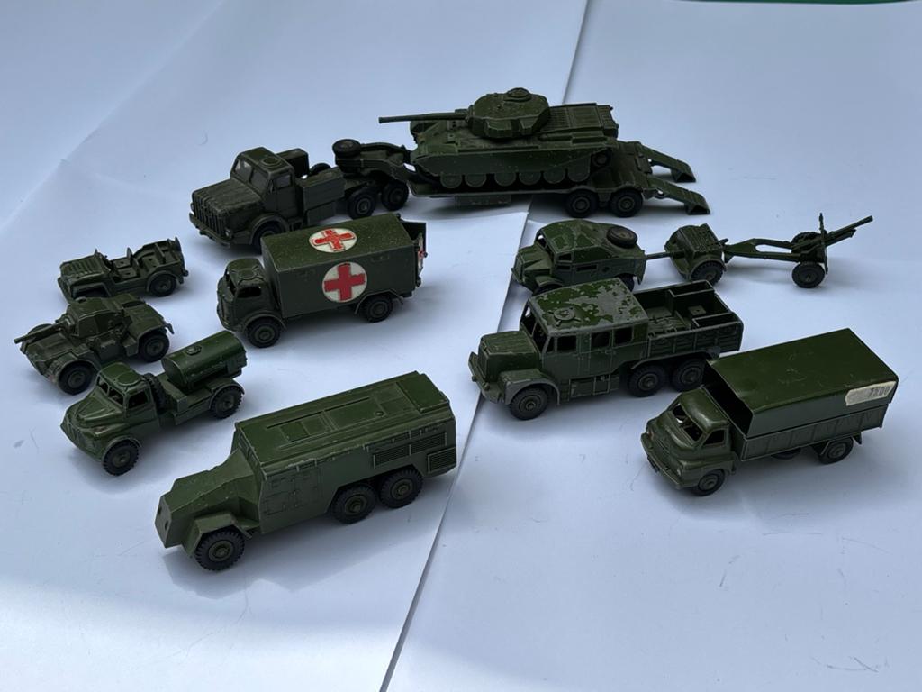 COLLECTIE DINKY TOYS ARMY / DINKY LEGERVOERTUIGEN - divers, Ophalen of Verzenden, Gebruikt, Overige typen, Dinky Toys