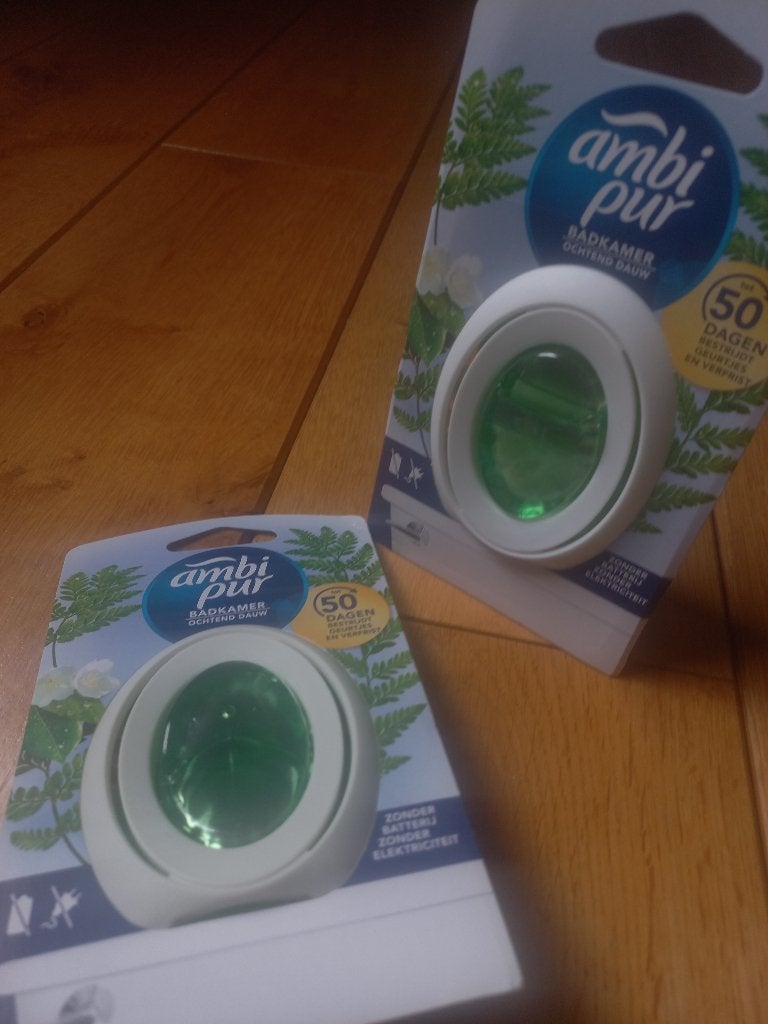 2 x Ambi Pur luchtverfrisser ochtenddauw - nieuw, Ophalen of Verzenden, Overige typen