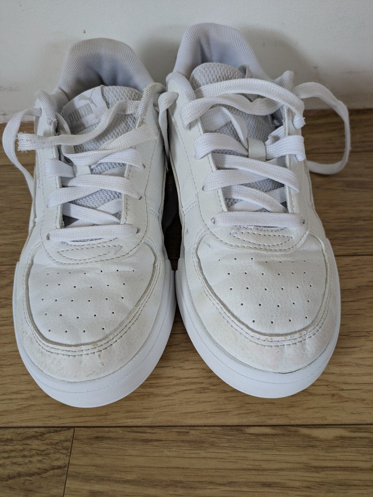 Puma witte gympen maat 34,5, Ophalen, Gebruikt, Puma, Sportschoenen
