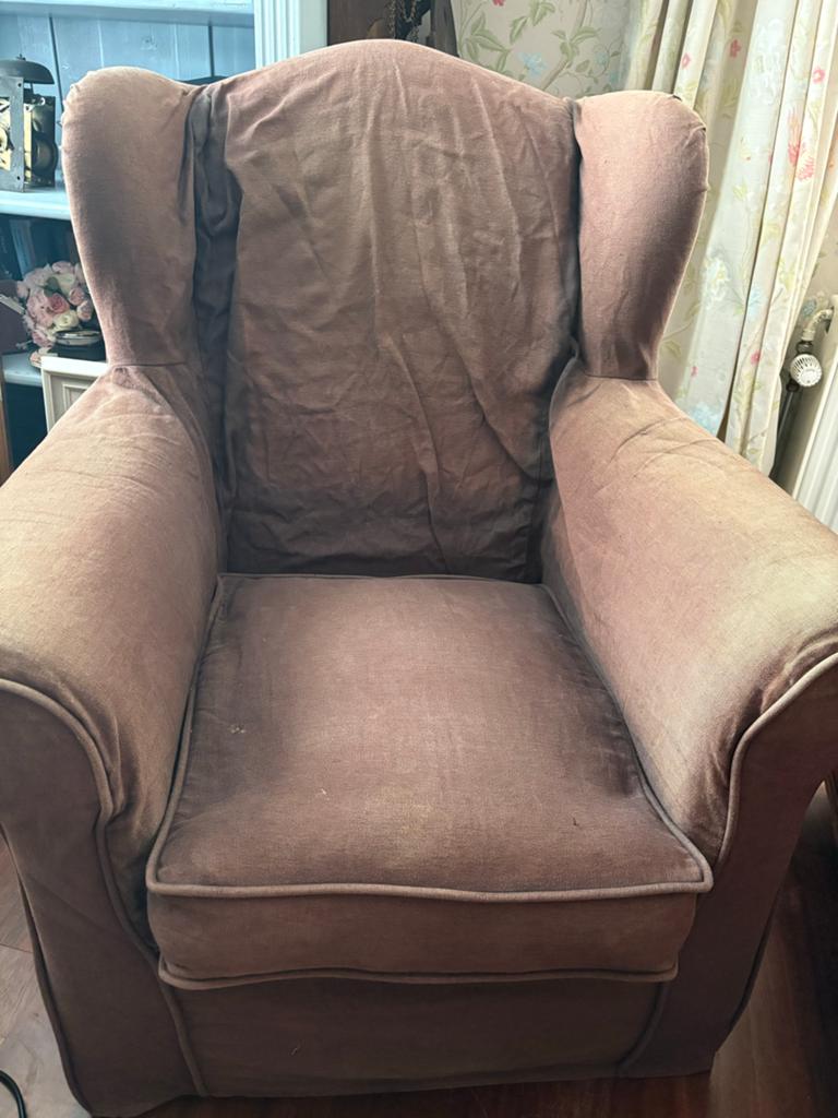 Wingchair Riviera Maison gratis afhalen, Ophalen, Gebruikt, Stof, 75 tot 100 cm
