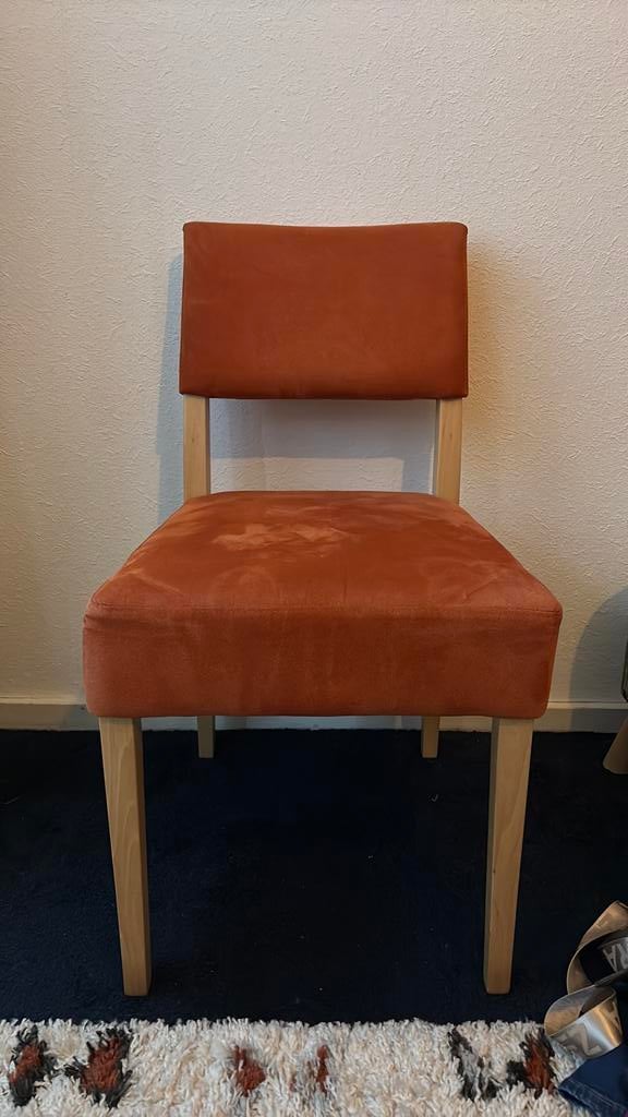 Eetkamerstoel donkeroranje Goossens, Ophalen, Zo goed als nieuw, Overige kleuren, Eén