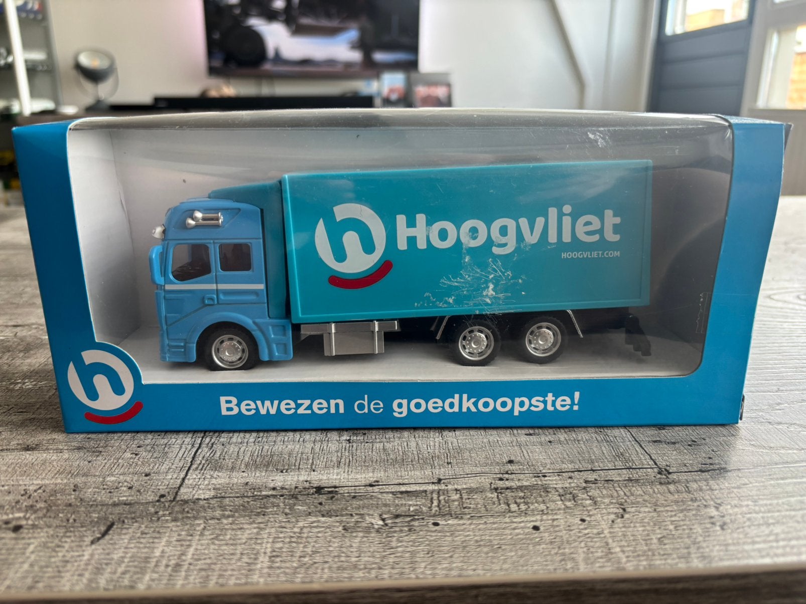 VRACHTWAGEN HOOGVLIET SUPERMARKTEN NIEUW IN DOOS!!, Hobby en Vrije tijd, Modelauto's | 1:50, Ophalen of Verzenden, Nieuw, Bus of Vrachtwagen