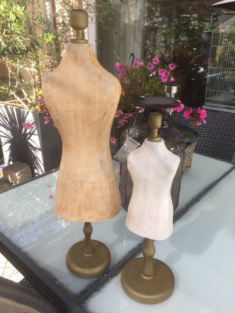 2 Paspoppen van papier mache gemaakt, Antiek en Kunst, Ophalen