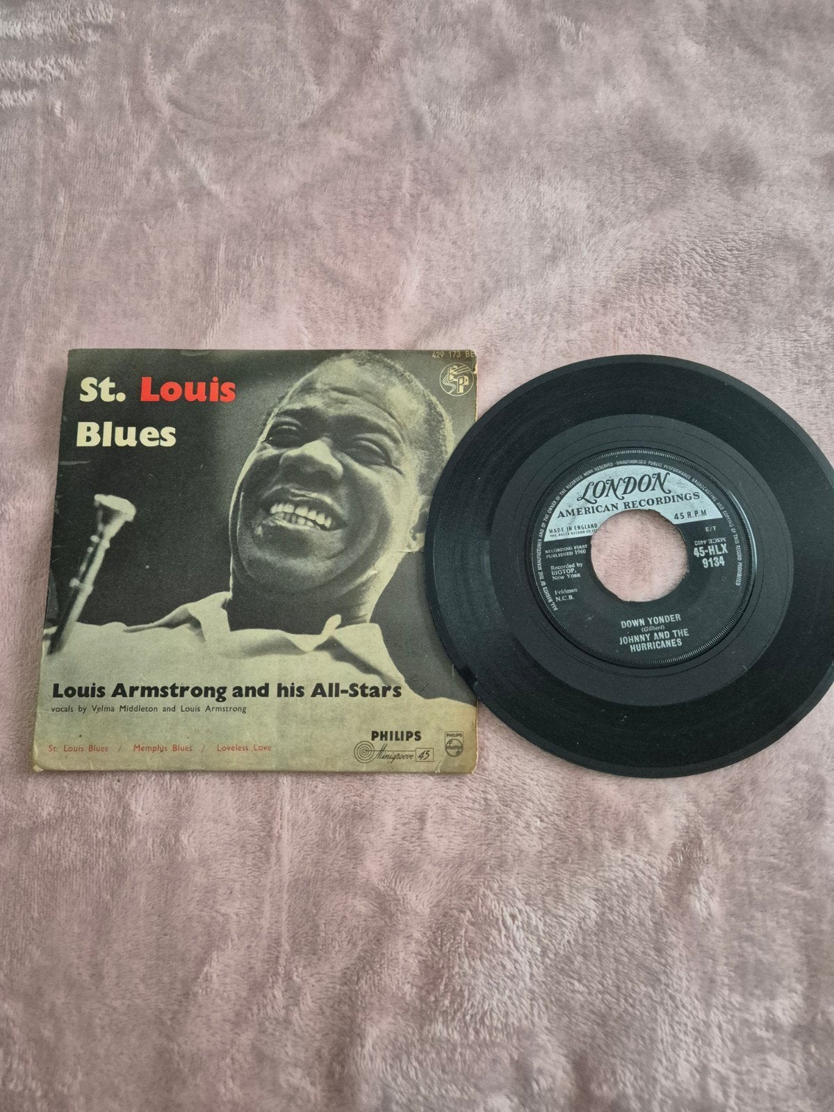 Louis Armstrong - St. Louis Blues (Philips 45 RPM EP), Ophalen, Gebruikt, 7 inch, EP