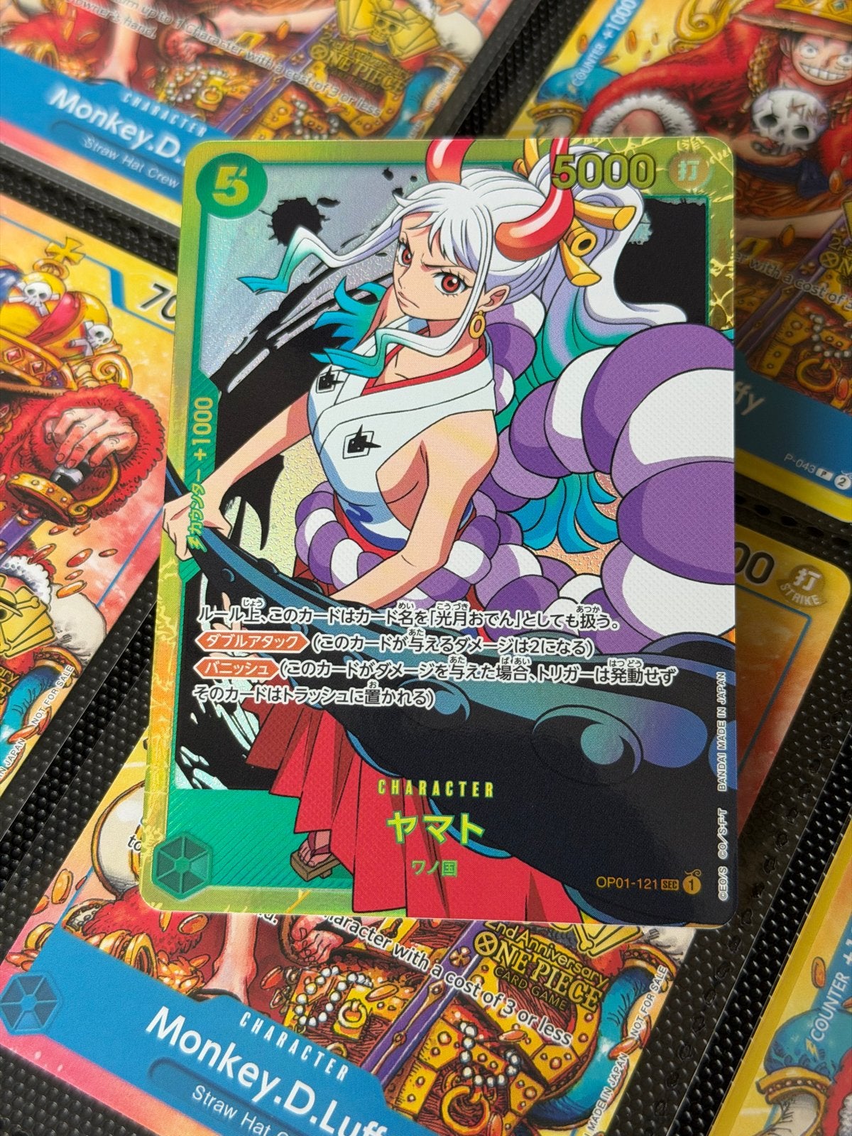 Yamato OP01-121 SEC One Piece Kaart, Ophalen of Verzenden, Zo goed als nieuw, Losse kaart, Foil