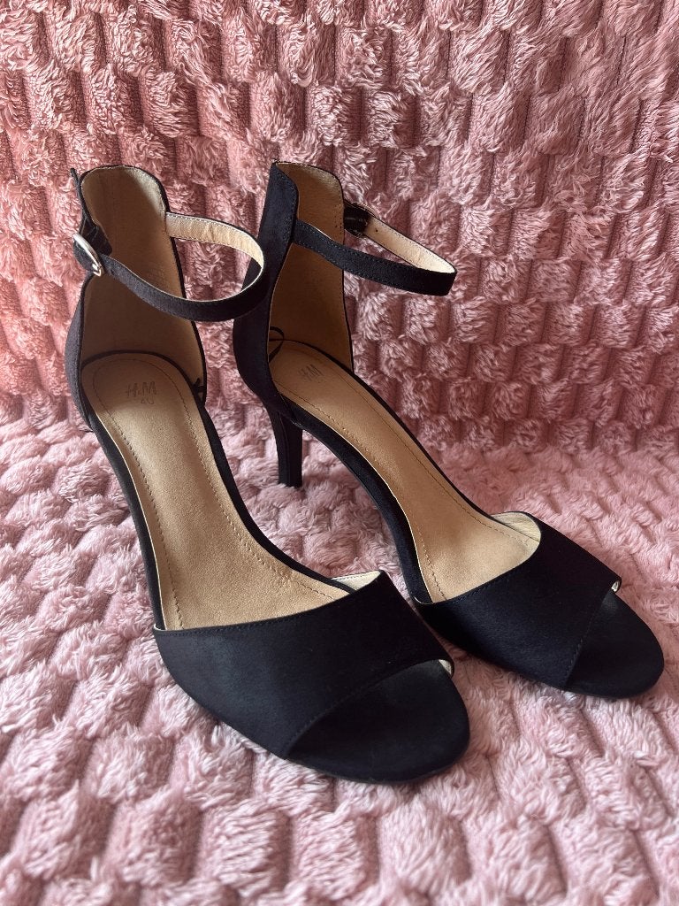 Dames zwarte peeptoe pumps - Maat 40, Pumps, Zwart, Ophalen of Verzenden, Onbekend