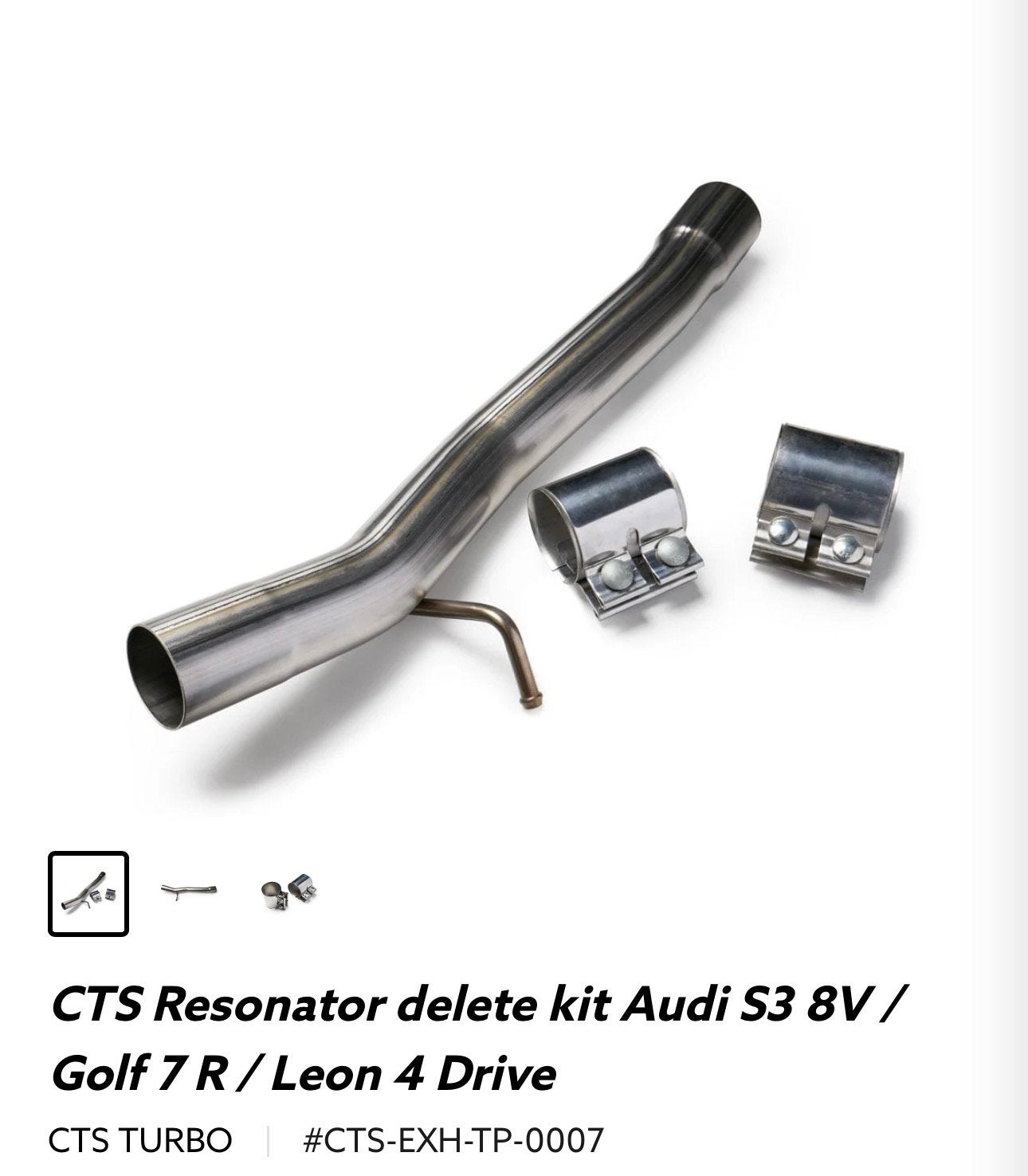 CTS resonator delete kit Audi S3 GolfR, Auto-onderdelen, Ophalen of Verzenden, Nieuw