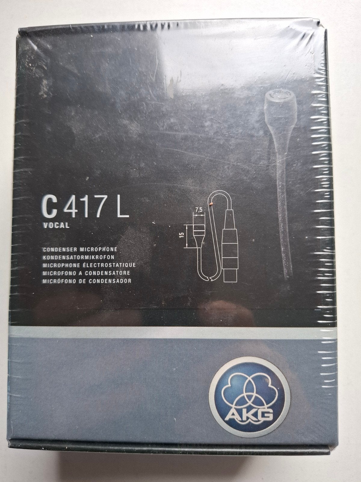 AKG C417 L Condensator Microfoon - Nieuw in doos, Muziek en Instrumenten, Ophalen of Verzenden, Nieuw, Zangmicrofoon