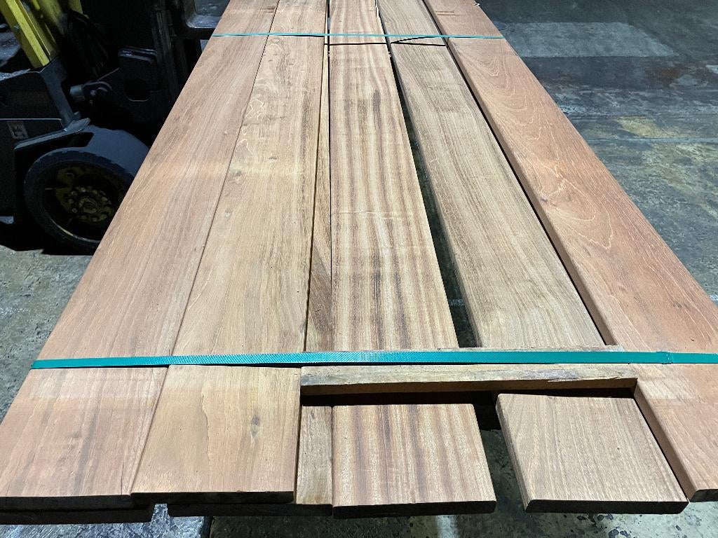 Hardhout-Jatoba–vlonderplanken-terrasplanken-planken-vlonder, Tuin en Terras, Terrasdelen en Vlonders, Ophalen, Nieuw, Hout