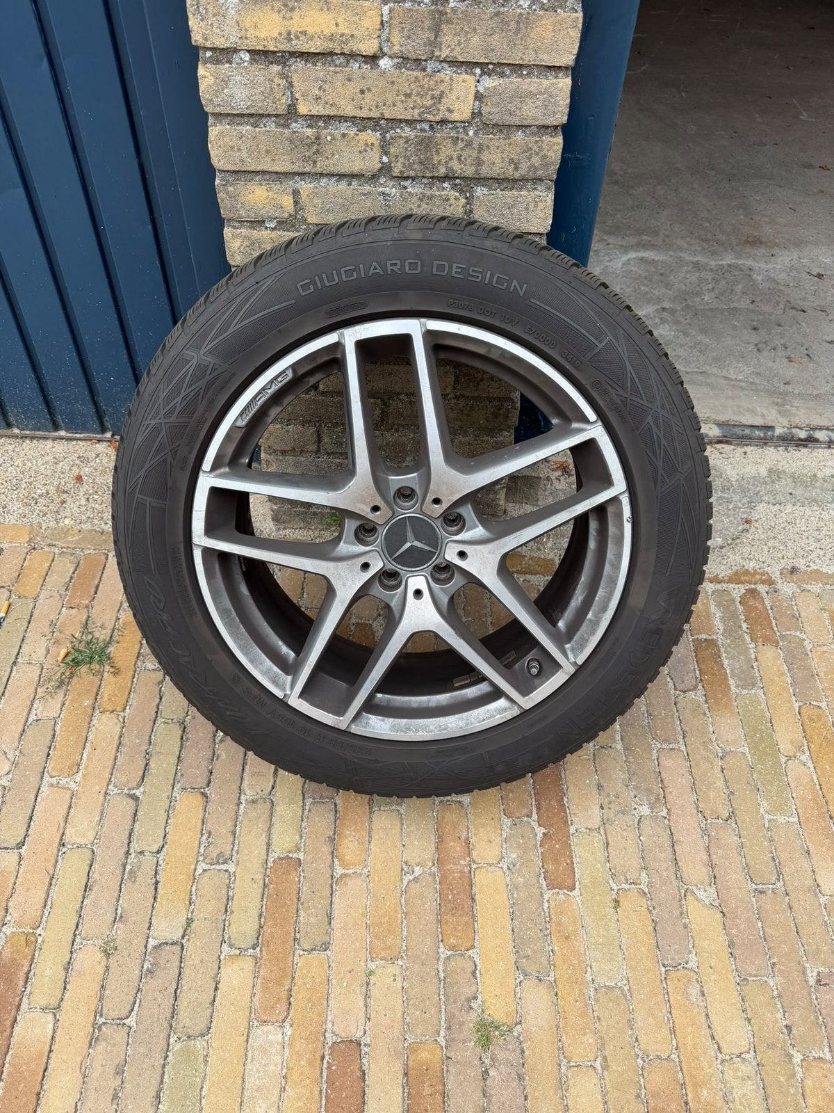 Orginele set Mercedes GLC winterwielen 19 inch met sensoren, 19 inch, Gebruikt, Banden en Velgen, 235 mm