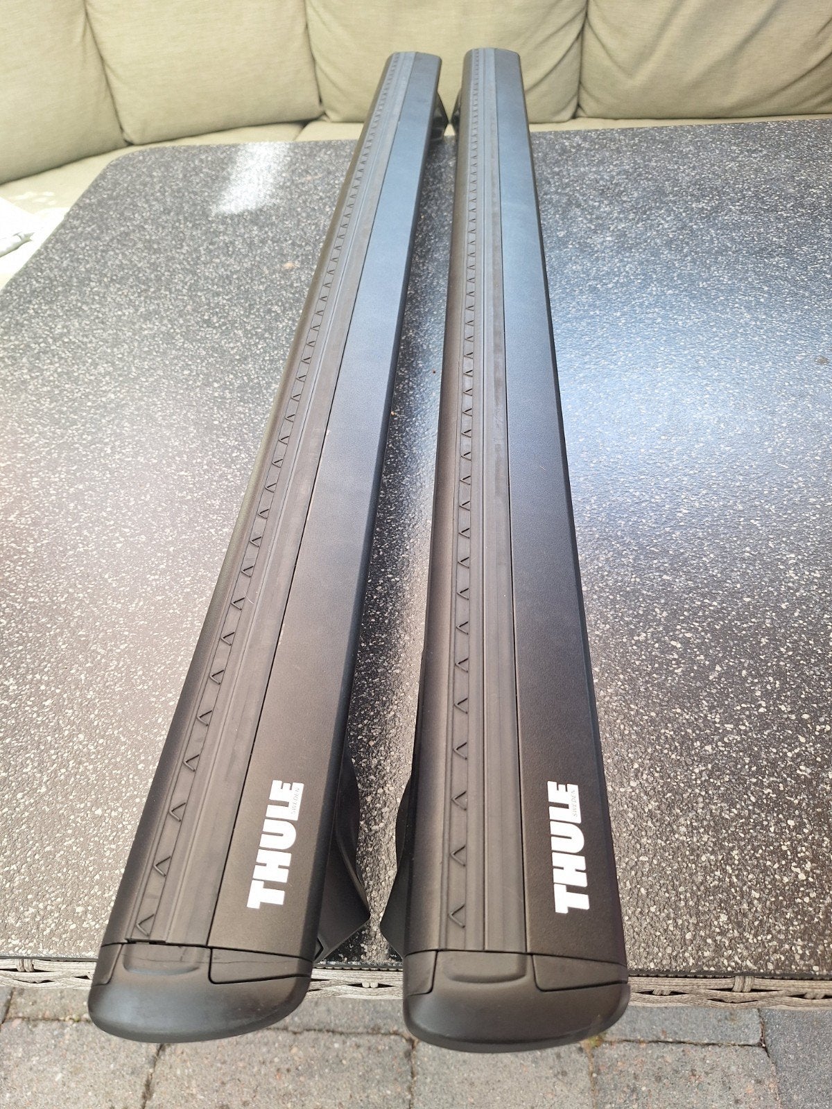 Thule WingBar Evo Raised Rail 7104 dakdragers 118cm zwart, Ophalen of Verzenden