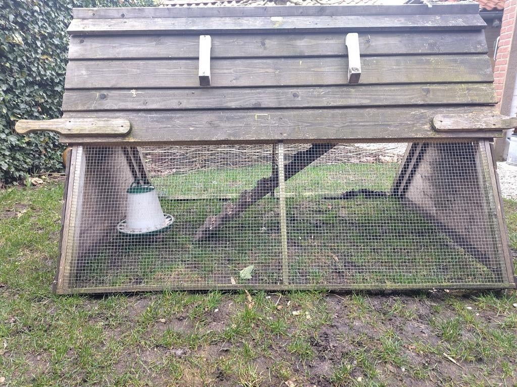 Mobiel kippenhok, Dieren en Toebehoren, Pluimvee | Toebehoren, Ophalen, Zo goed als nieuw, Kippenhok of Kippenren
