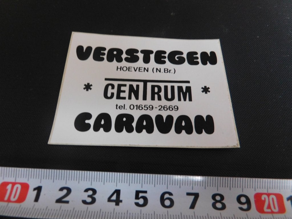 sticker hoeven verstegen caravan centrum *, Ophalen of Verzenden, Zo goed als nieuw