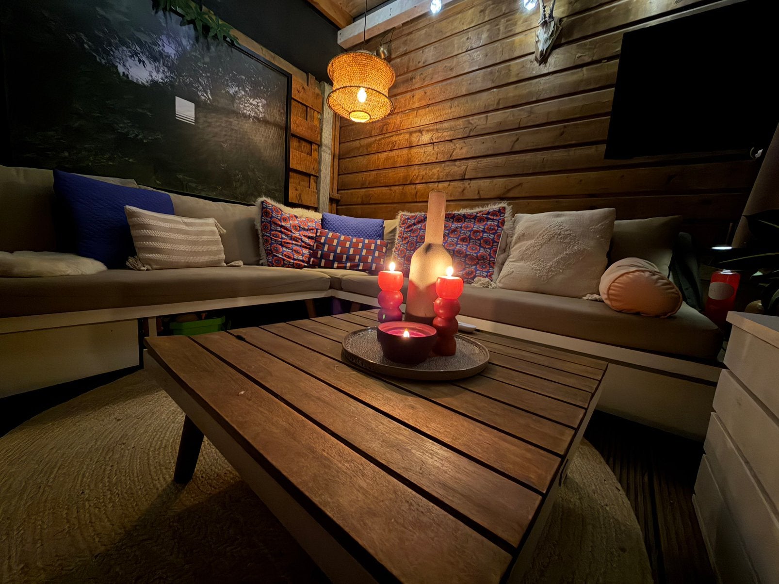 Loungeset hoekbank Alice garden, Ophalen, Gebruikt, Hout