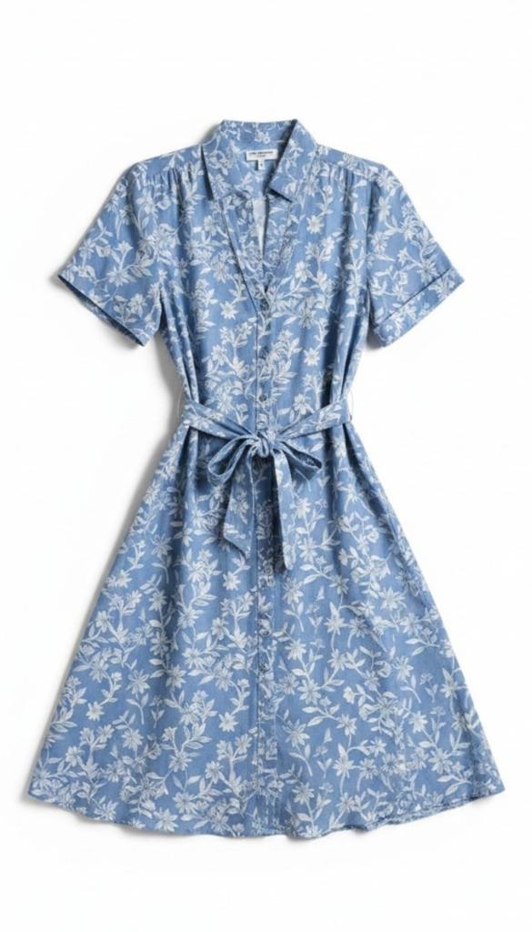Lot keckeis korte jurk wit blauw Lucy 38 M ongedragen, Lot keckeis, Nieuw, Nvt, Maat 38/40 (M)