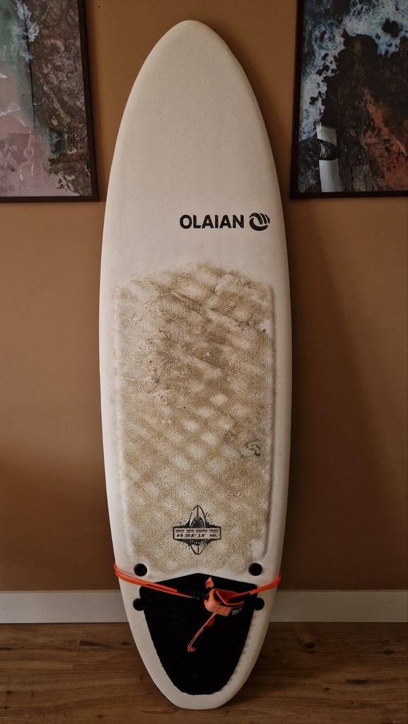 Olaian Surfboard 6'0 - Perfect voor beginners, Watersport en Boten, Golfsurfen, Ophalen, Gebruikt, Funboard, Met koord