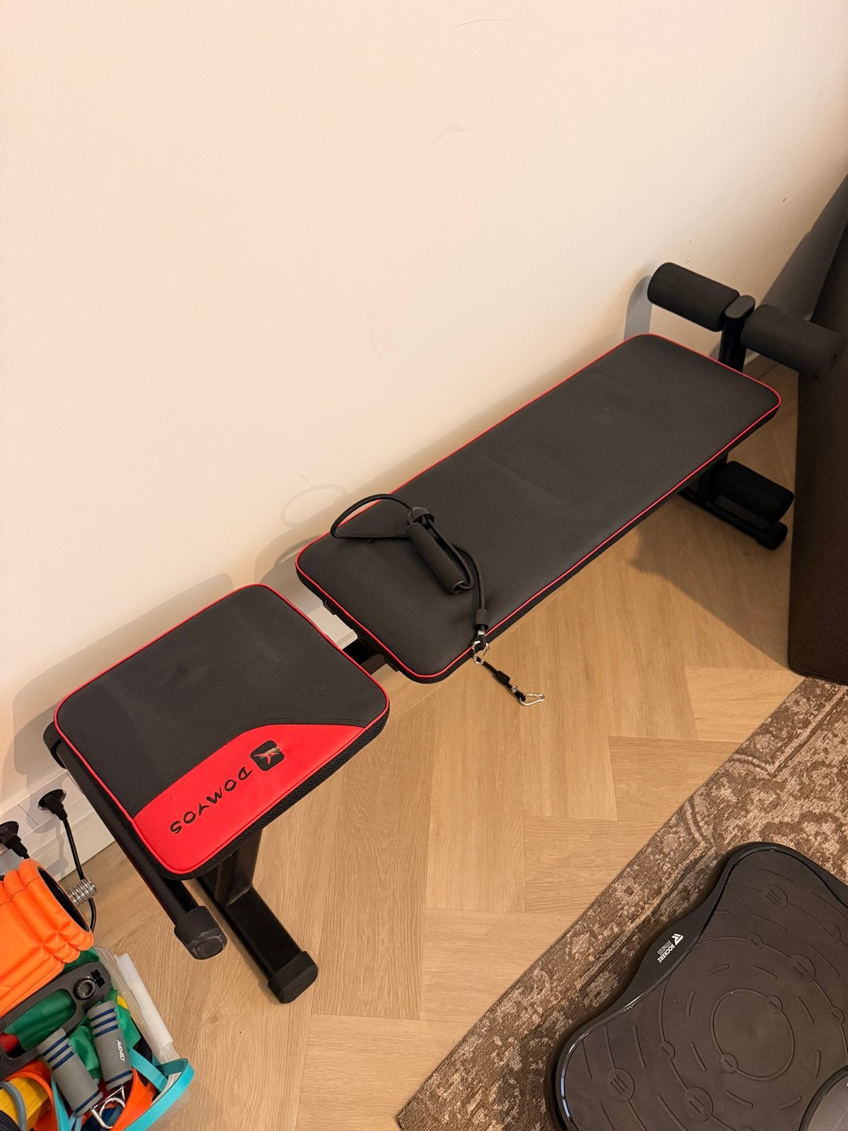 Domyos Fitnessbank Decathlon - Zo goed als nieuw, Ophalen of Verzenden, Zo goed als nieuw, Borst, Fitnessbank