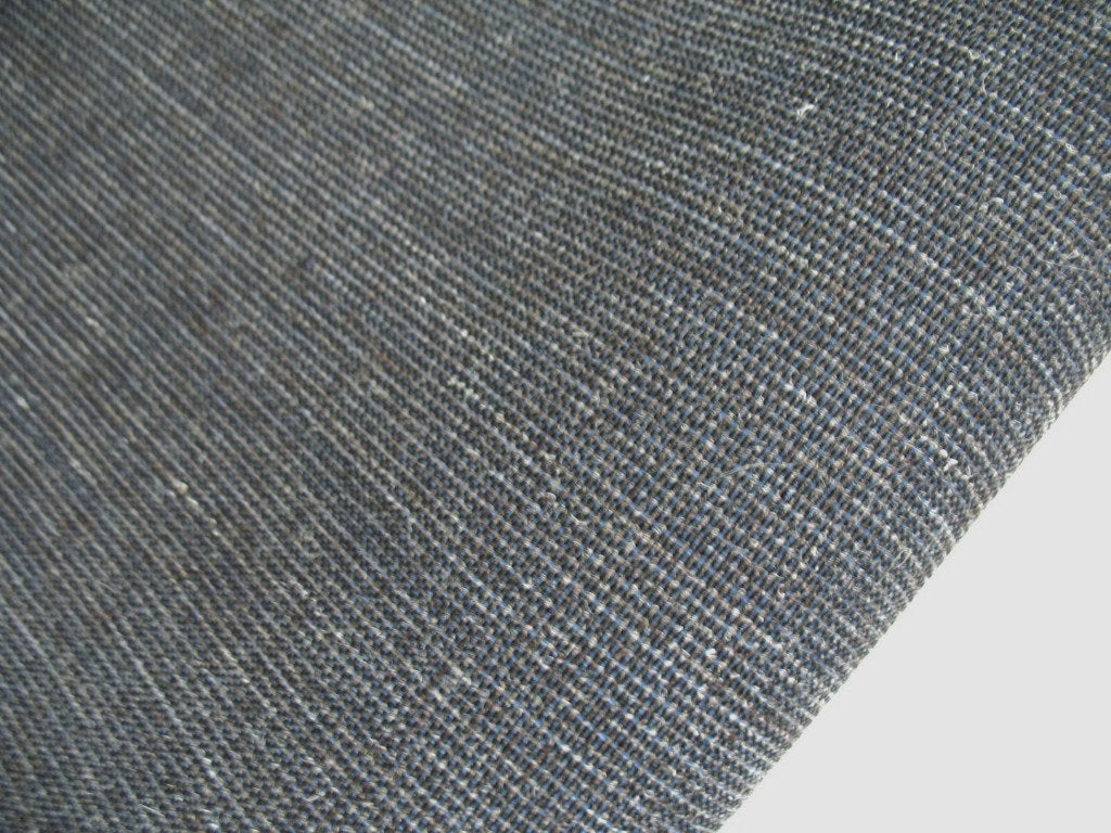 Kvadrat Floyd 793; blauw grijs zwart; restant meubelstof, Wol, Blauw, 120 cm of meer, Nieuw
