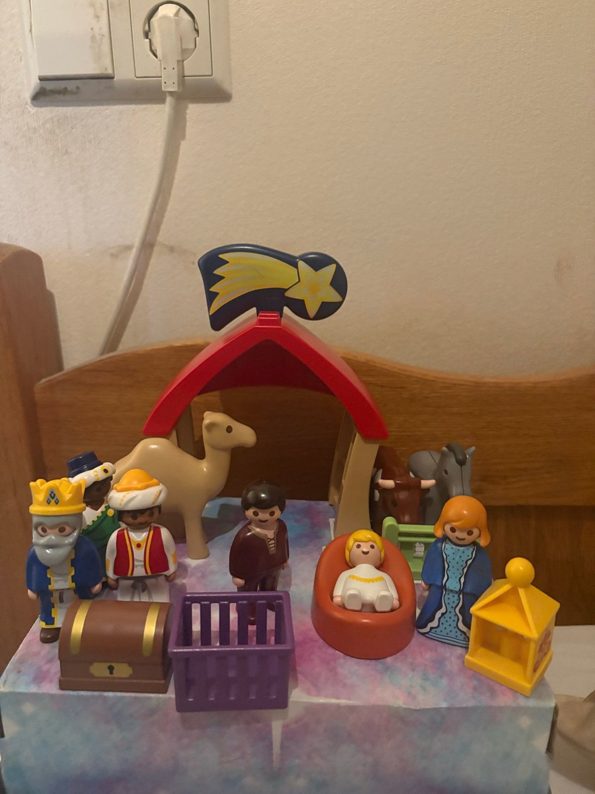 Playmobil Kerststal compleet met 3 wijzen, Complete set, Overige typen, Ophalen of Verzenden, Zo goed als nieuw