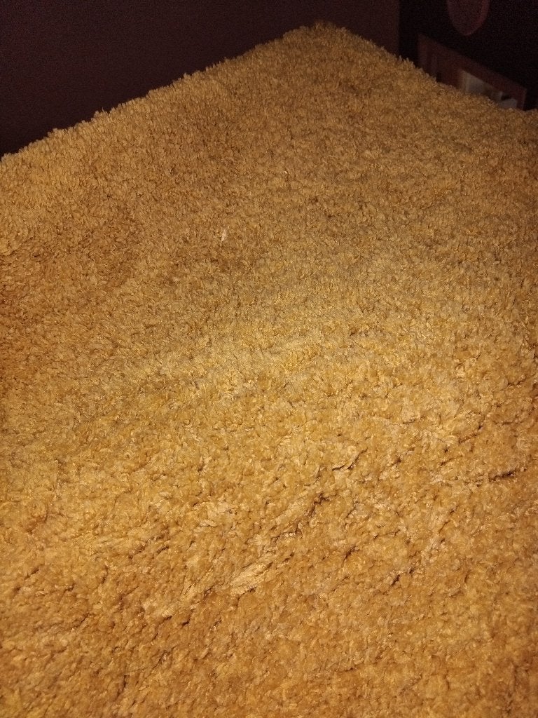 Geel vloerkleed, 170 cm x 230 cm, Ophalen, Geel, 150 tot 200 cm, 200 cm of meer