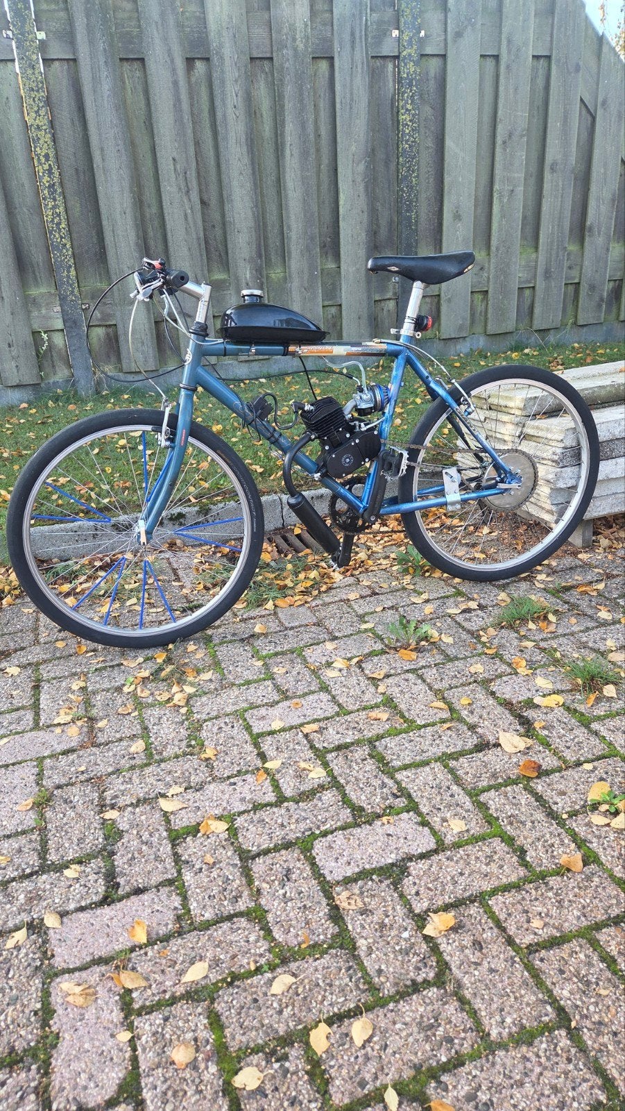 zelfbouw racefiets met 2takt motor, Carbon, Meer dan 20 versnellingen, 53 tot 57 cm, Ophalen