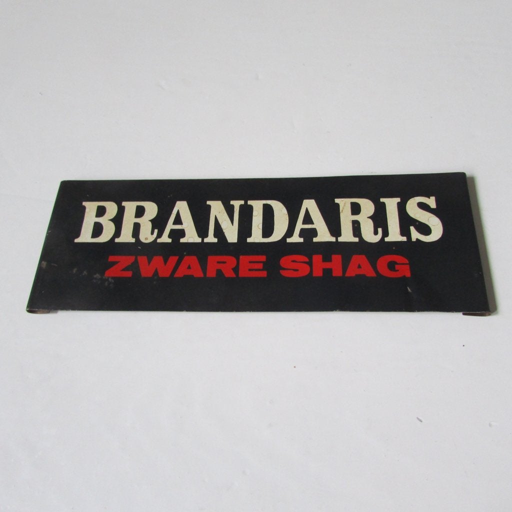 Oud reclame bordje van Brandaris Zware Shag van metaal, Verzamelen, Ophalen of Verzenden, Gebruikt, Reclamebord