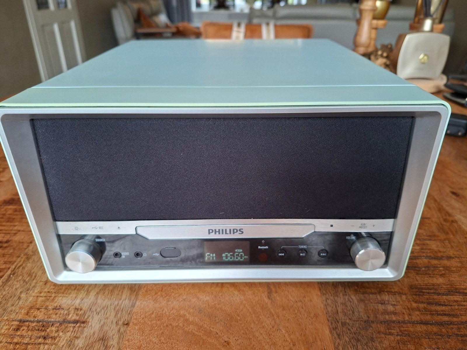 Philips Platenspeler CD Bluetooth Radio OTT2000+wekkerradio, Ophalen, Zo goed als nieuw, Platenspeler, Philips
