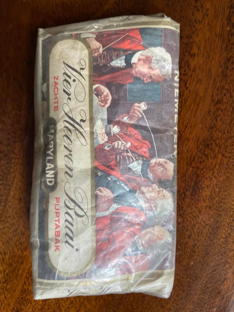 Vintage Vier Heeren Baai Pijptabak, Ophalen of Verzenden, Gebruikt, Tabaksdoos of Verpakking