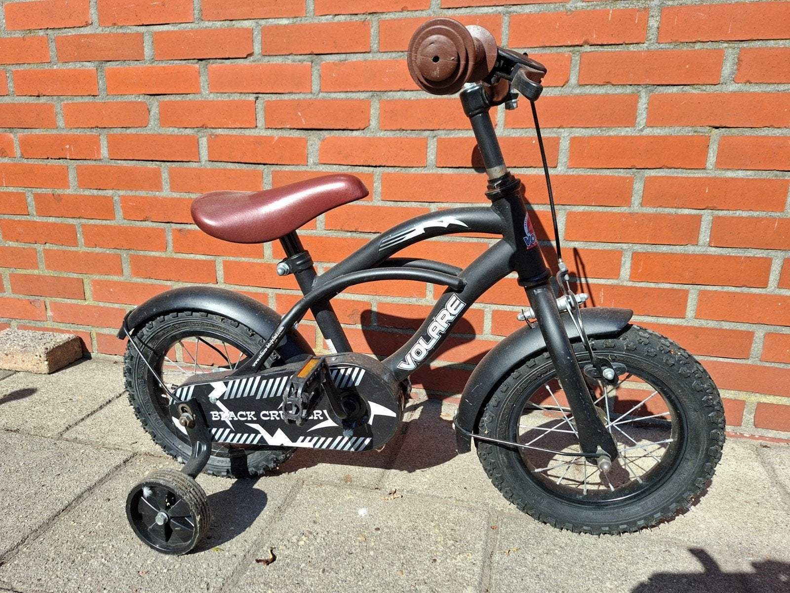 Volare Black Cruiser met zijwieltjes, Ophalen, Terugtraprem, Zijwieltjes, Gebruikt