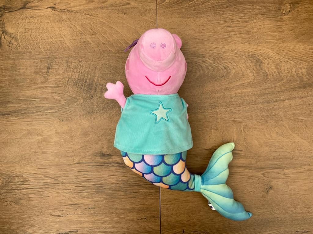 Nieuwe Peppa Pig zeemeermin knuffel 30/35cm, Ophalen, Overige figuren, Nieuw, Beeldje of Figuurtje