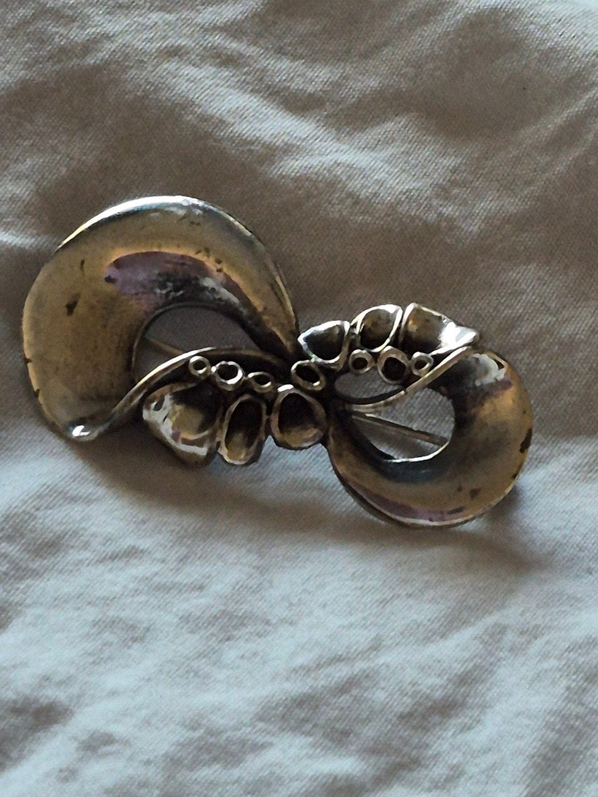 Vintage zilveren broche Hannu Ikonen Riendeer Moss, Ophalen of Verzenden, Zilver, Pandora