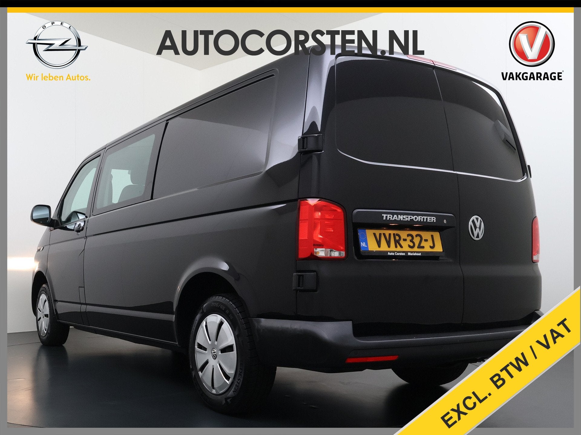 Volkswagen Transporter 2.0TDI Dubbele Cabine 6-Persoons L2H1, Auto's, Voorwielaandrijving, Stof, Gebruikt, 4 cilinders