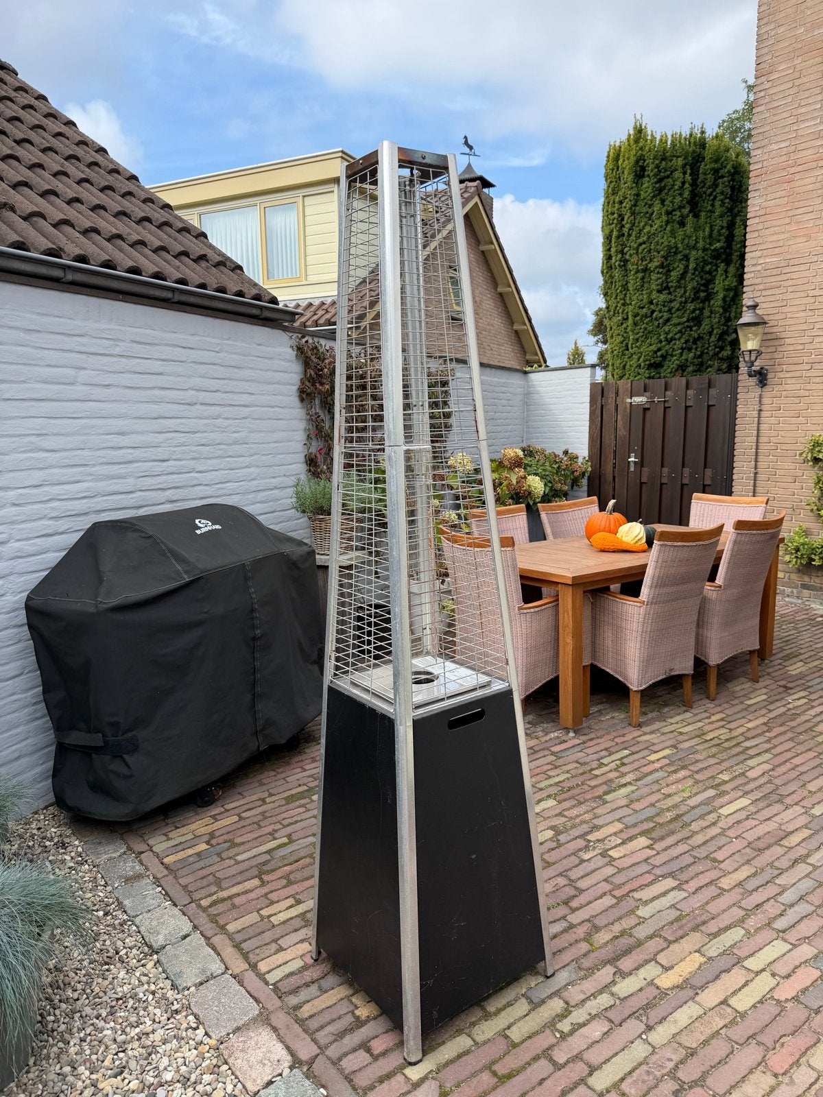 Terrasverwarmer op gas - Gebruikt, maar in goede staat, Tuin en Terras, Ophalen, Gebruikt, Gas, Vloer