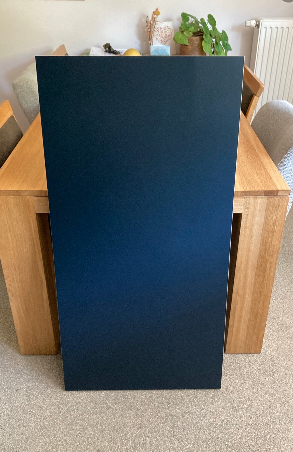 IKEA Linnmon bureaublad blauw 120x60, Huis en Inrichting, Ophalen, Zo goed als nieuw