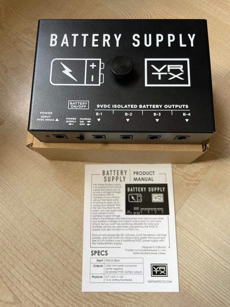 Nieuwe Vertex Battery Power Supply MKII, PSU-0263, Muziek en Instrumenten, Effecten, Ophalen of Verzenden, Nieuw
