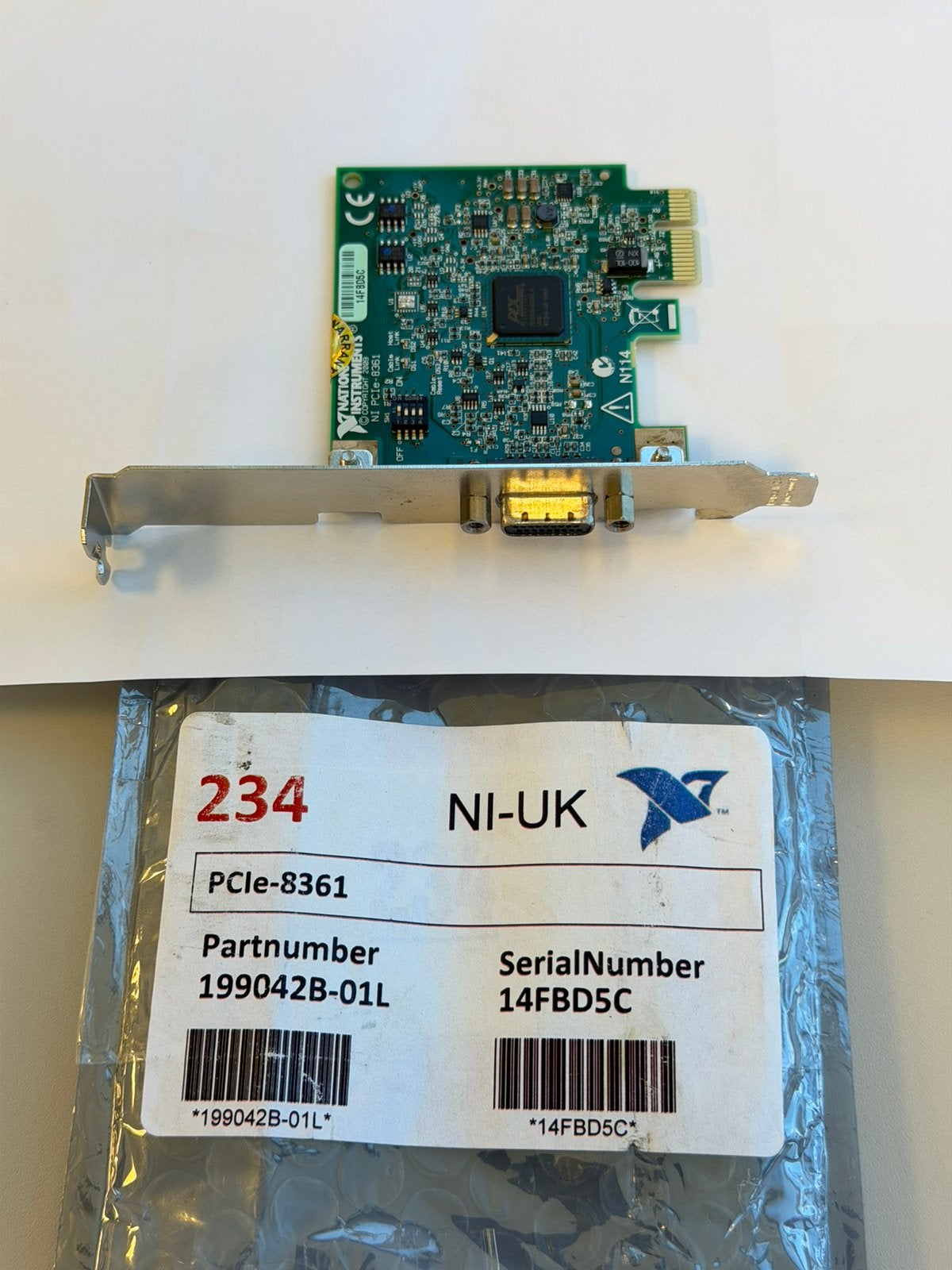 National Instruments NI PCIe-8361 MXI Express 199042B-01L, Intern, Ophalen of Verzenden, Zo goed als nieuw, H