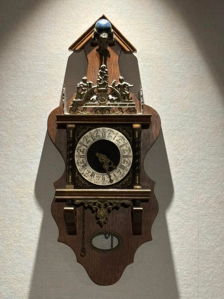 Antieke Zaanse Wandklok - Klassiek Design, Ophalen