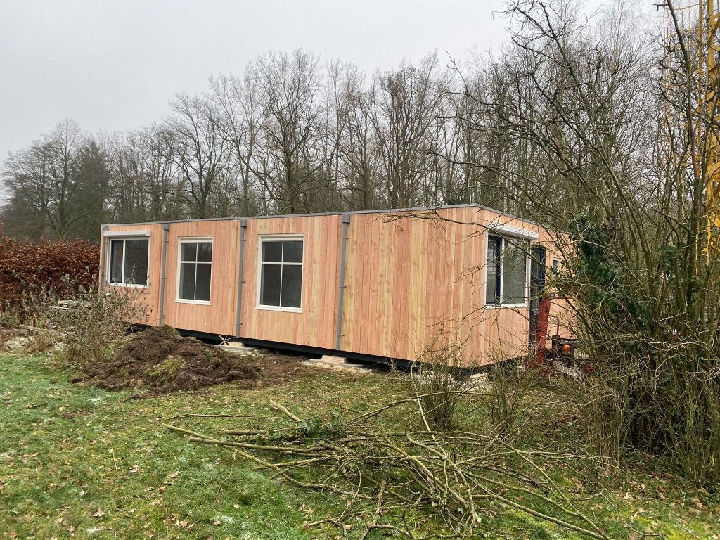 woonunit gasloos 72m2 met airco te huur, Ophalen of Verzenden, Zo goed als nieuw
