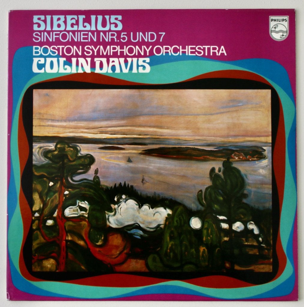 Sibelius Simfonien nr 5 & 7 - Colin Davis/Boston Symph Orch, LP, Symfonie, Ophalen of Verzenden, Zo goed als nieuw