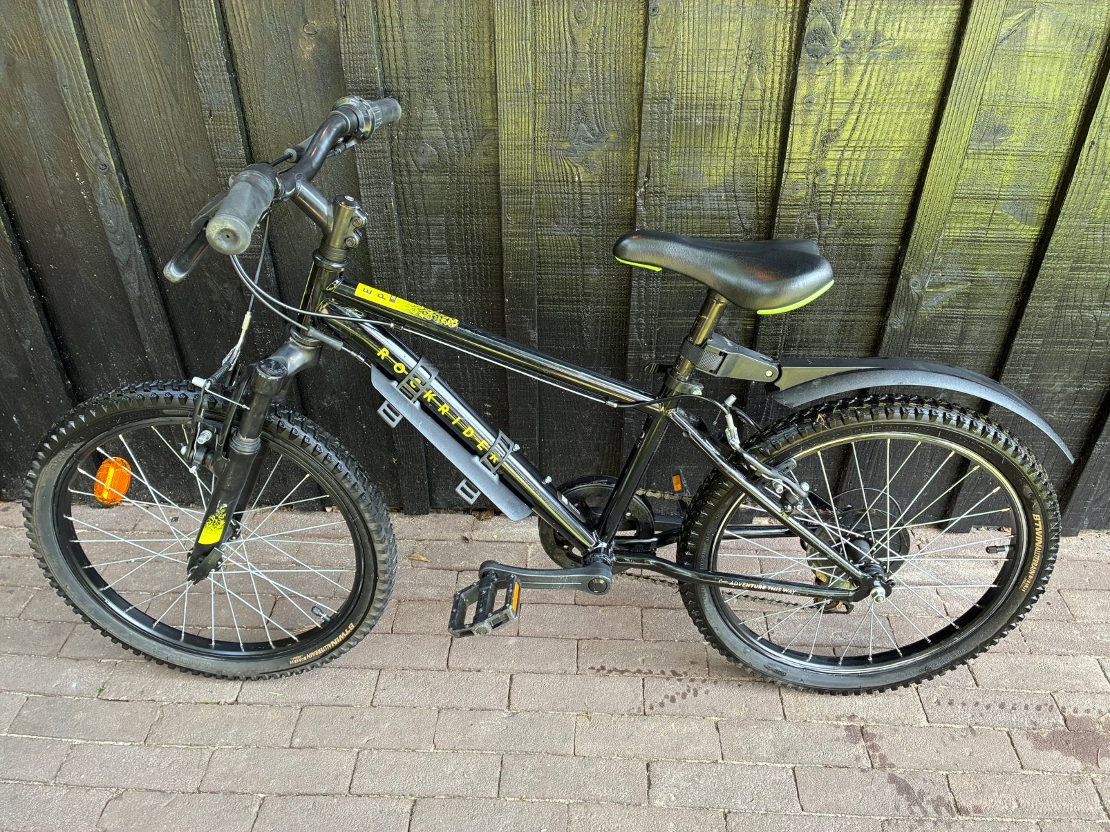 ROCKRIDER Mountainbike EXPL 500 20 inch | zwart, Fietsen en Brommers, Fietsen | Kinderfietsjes, Ophalen, Gebruikt, Velgrem, 20 inch of meer